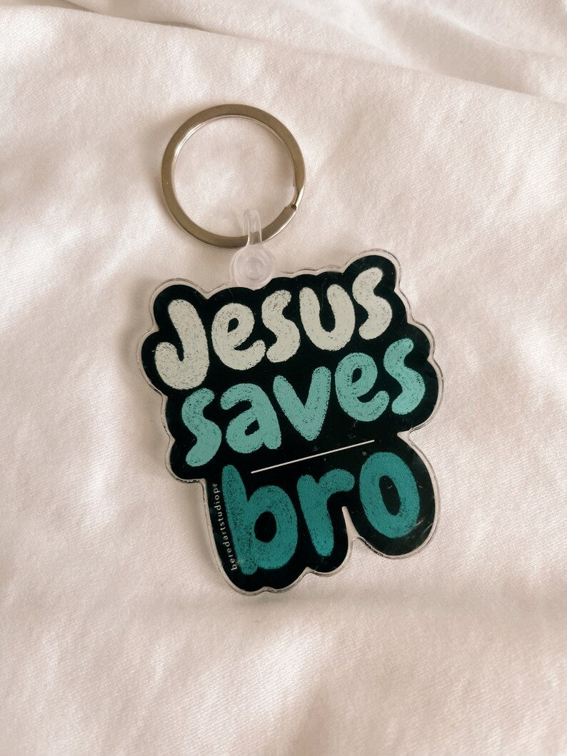 Llavero Jesus Saves bro